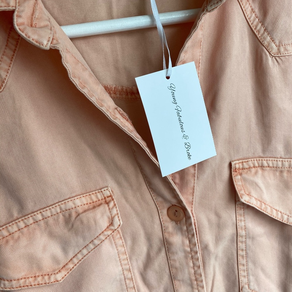 Young Fabulous, & Broke Button Down Shirt Dress - Picture 4 of 4